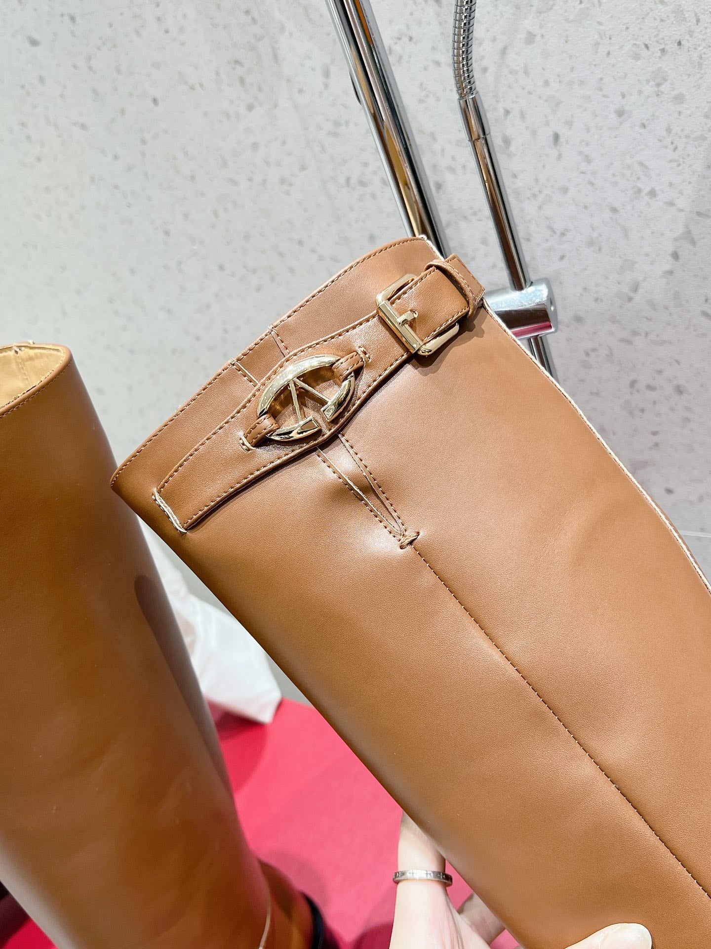 Valentino 2025 Garavani VLogo Boot Brown Calfskin 554161