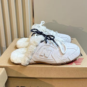 Miu x Balance 530 SL Mule White Suede