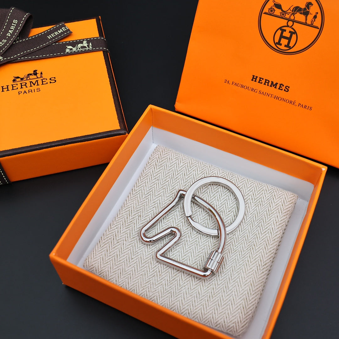 HM Horse Head Charm Silver Metal