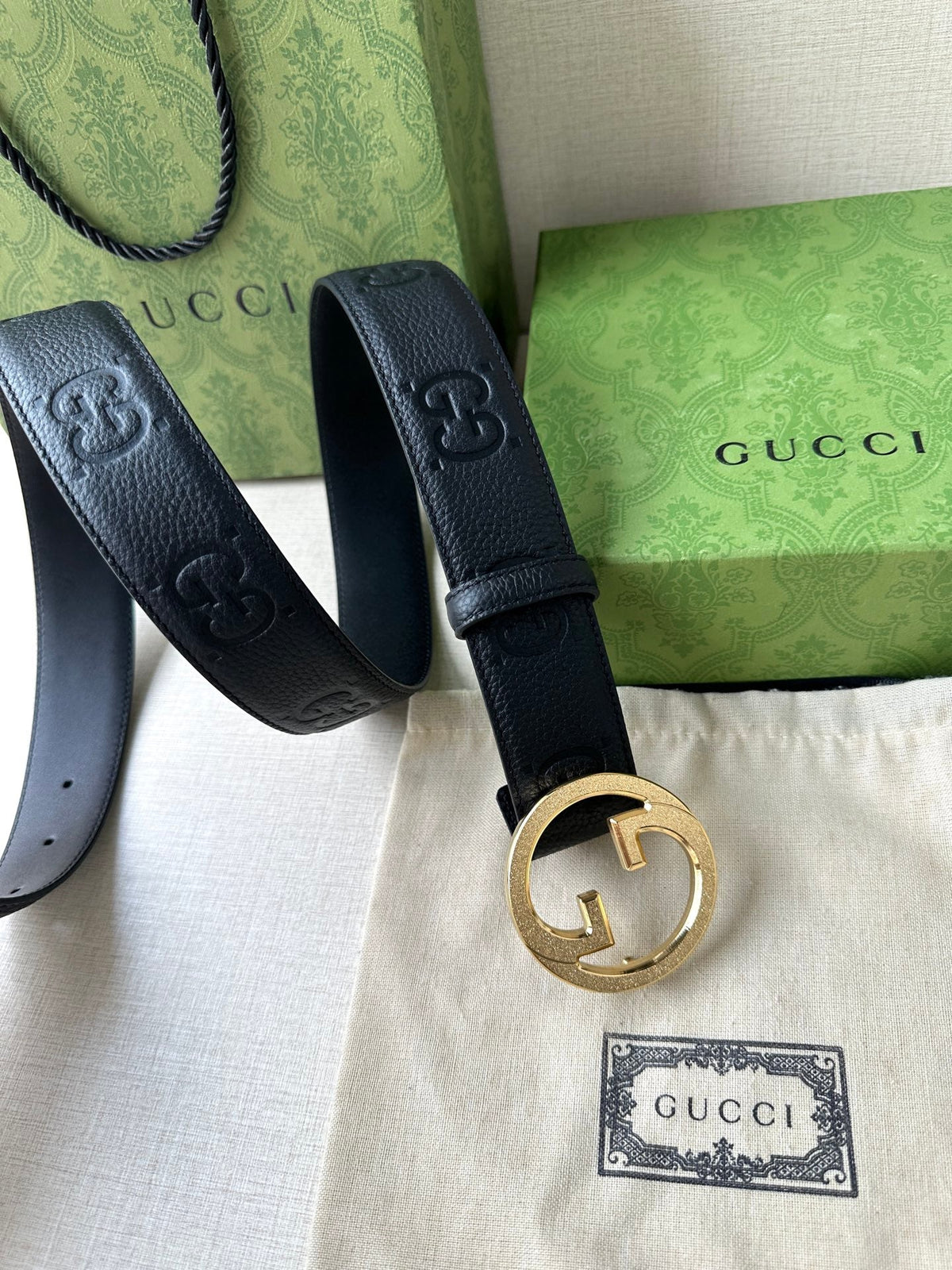 Gucci 2026 Blondie Wide Belt 40mm Calfskin