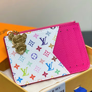 LV x TM ROMY Wallet Pink Gold Leather 329909