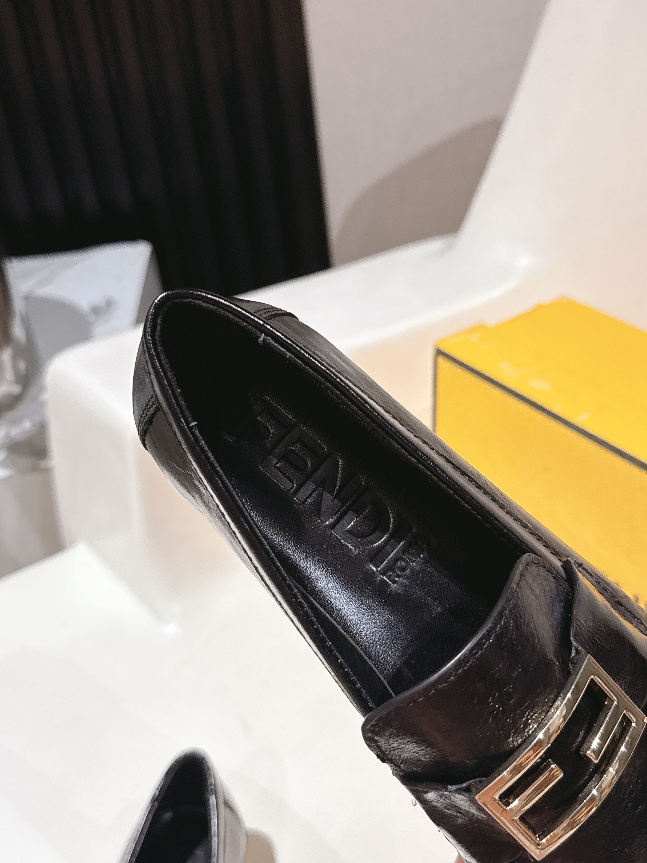 Fendi 2026 Buckle Loafer Black Calfskin