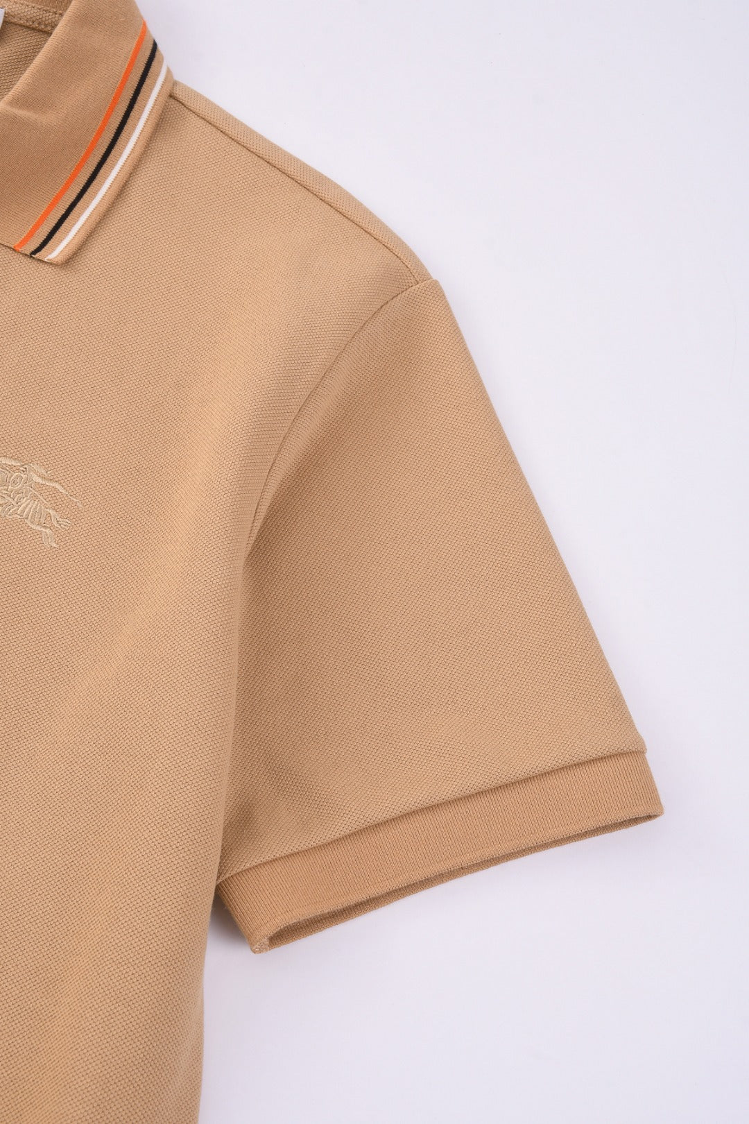 Burberry 25 Polo T- Shirt Caramel Cotton 232684