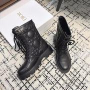 CD D-Unit Ankle Boot Plain Black Calfskin