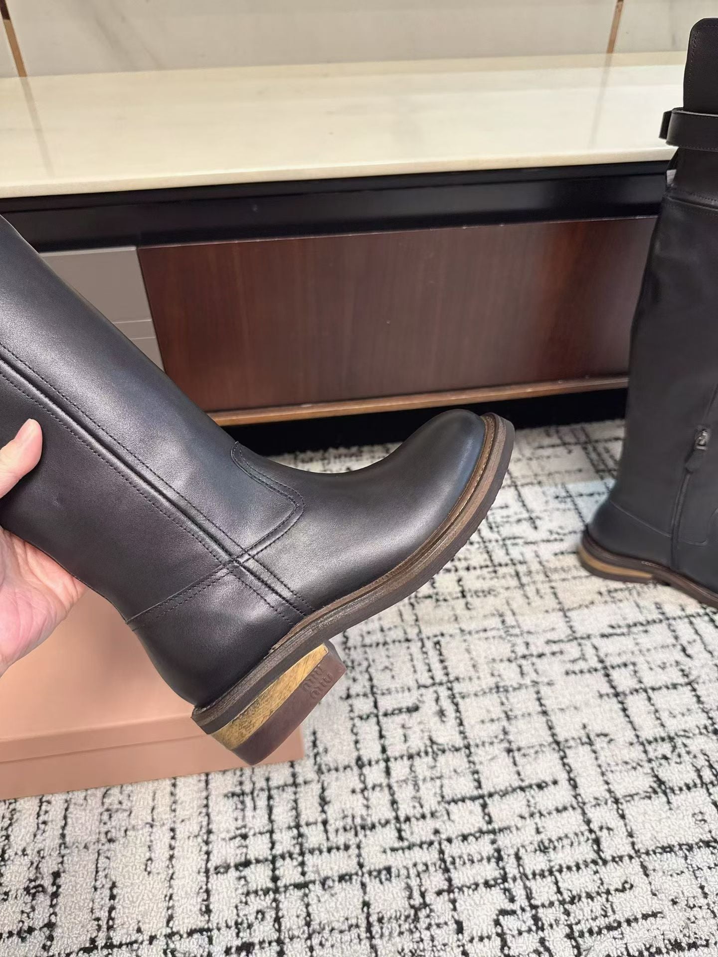 Miu Miu 2026 Over The Knee Boots Cowhide 994614
