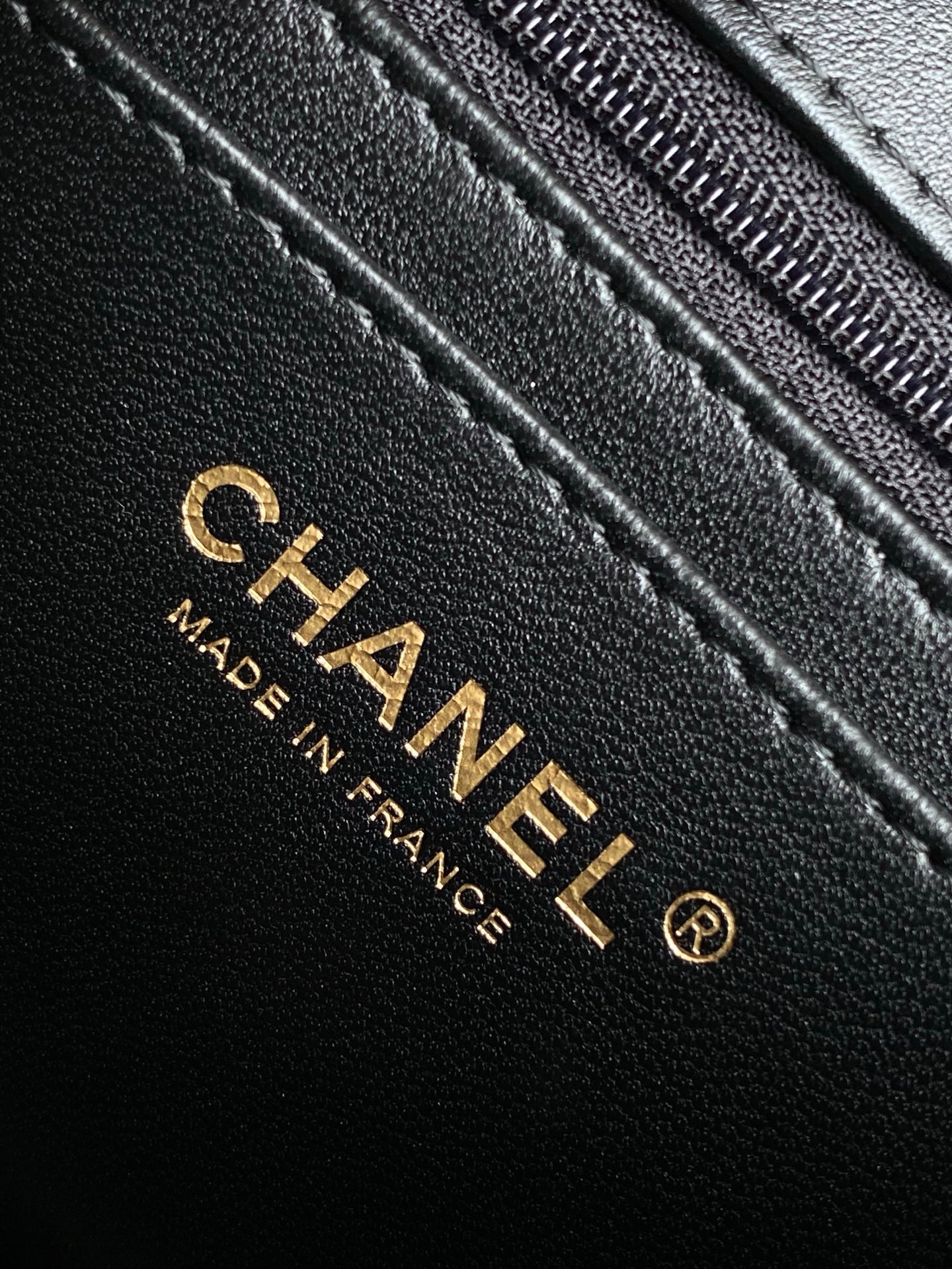 CC 25C Flap Bag 19cm Black Quilted Lambskin