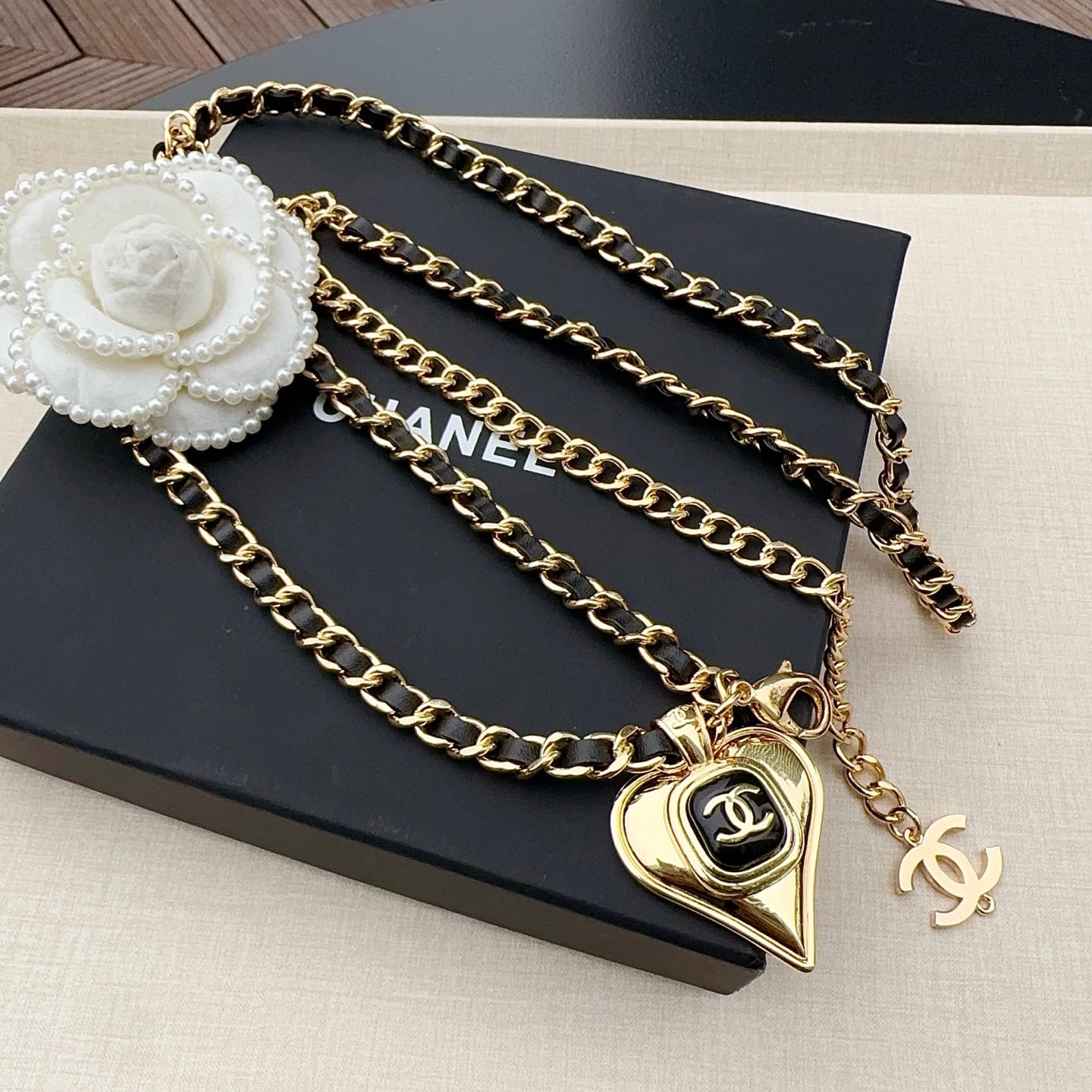 Chanel 2026 Heart Charm Chain Belt 201304