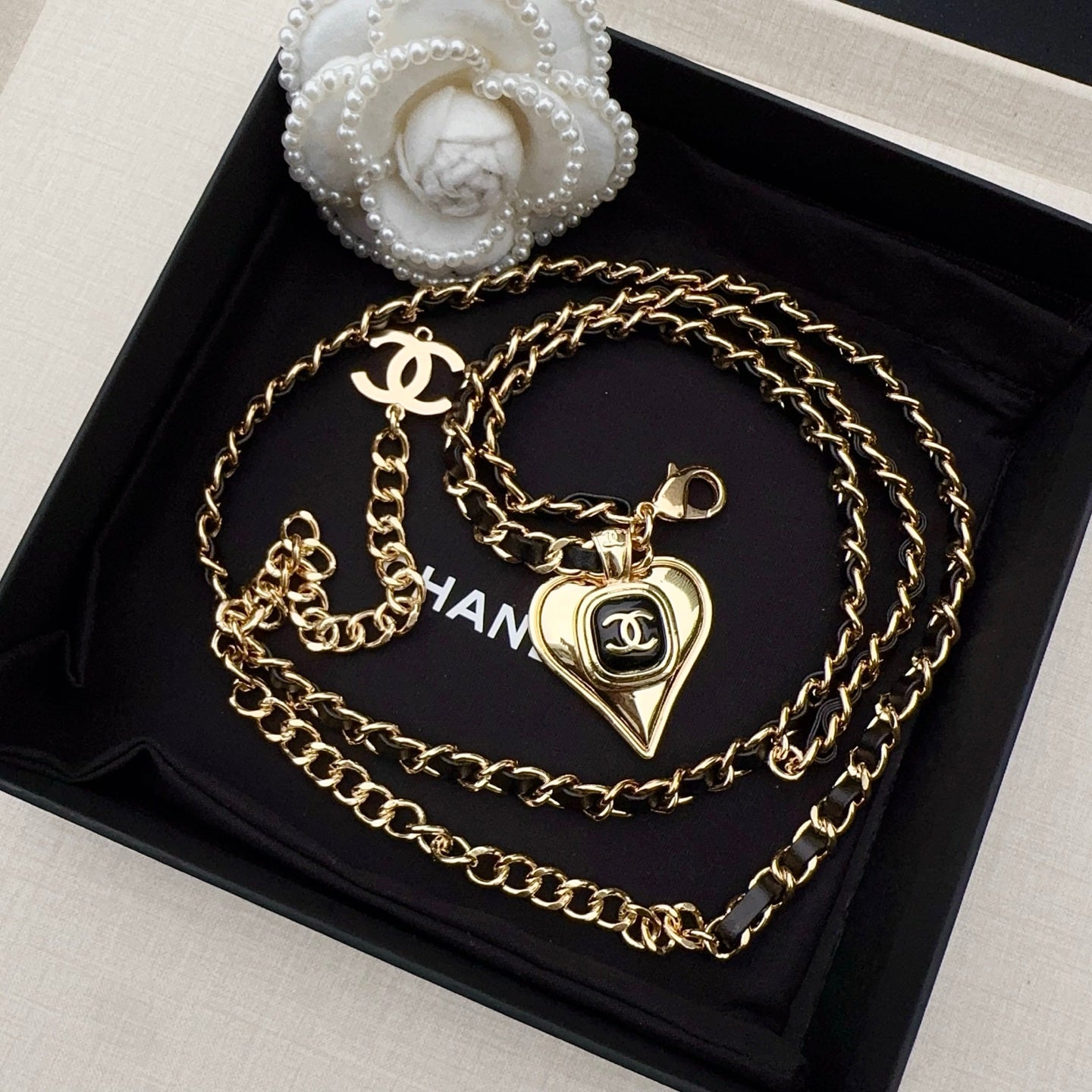 Chanel 2026 Heart Charm Chain Belt 201304