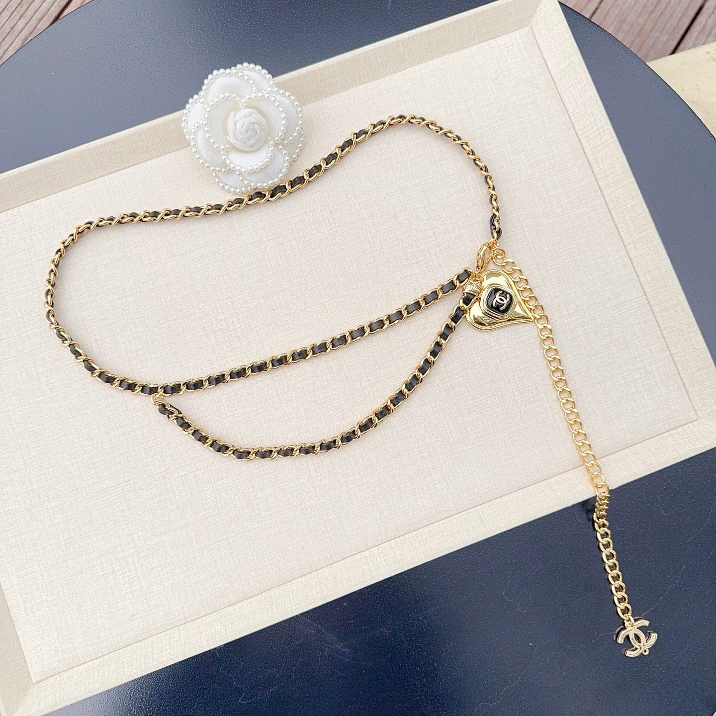 Chanel 2026 Heart Charm Chain Belt 201304