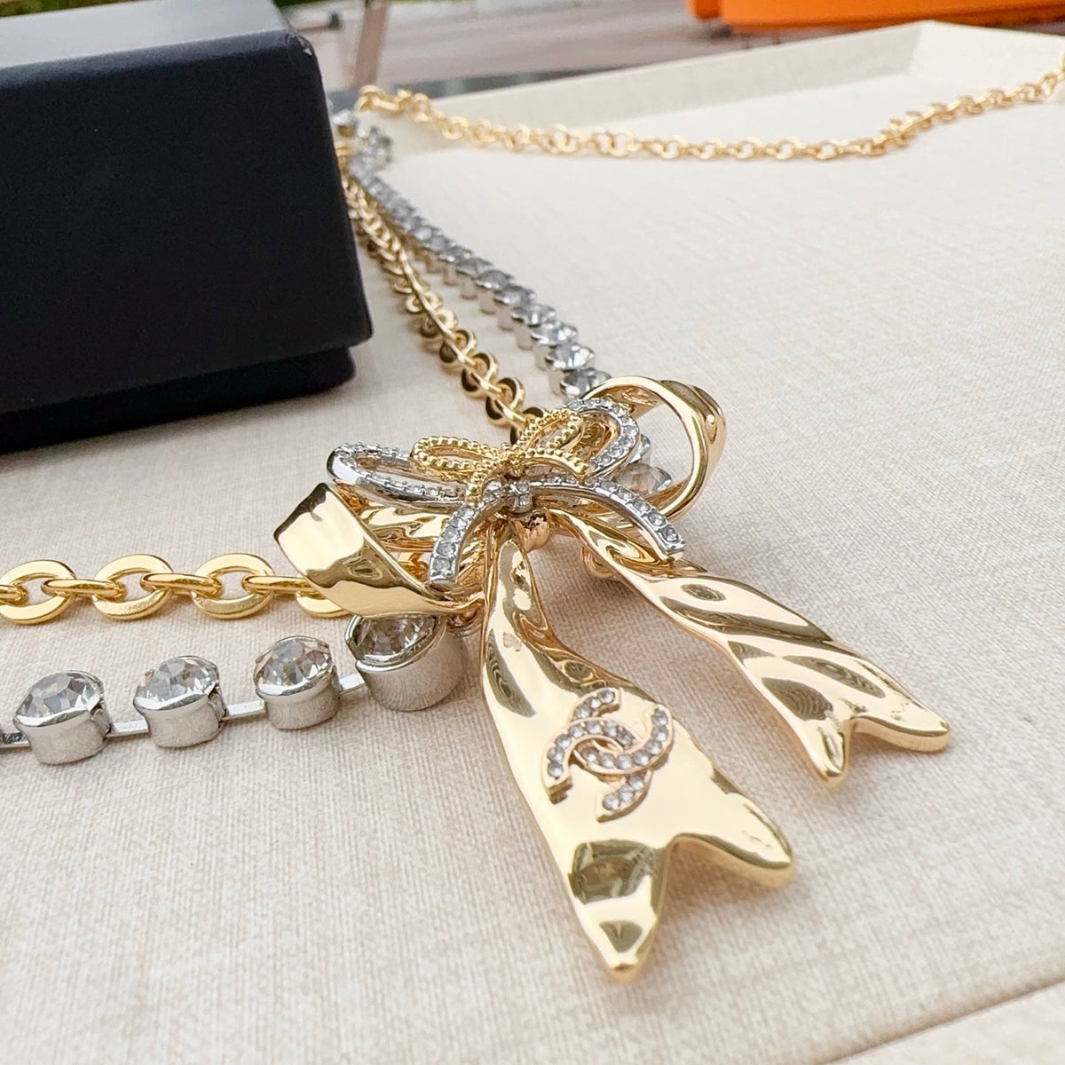 Chanel 2026 Bow Charm Chain Belt 201306