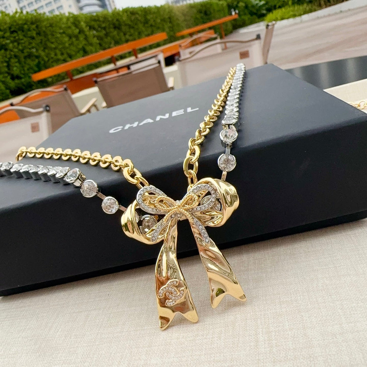 Chanel 2026 Bow Charm Chain Belt 201306