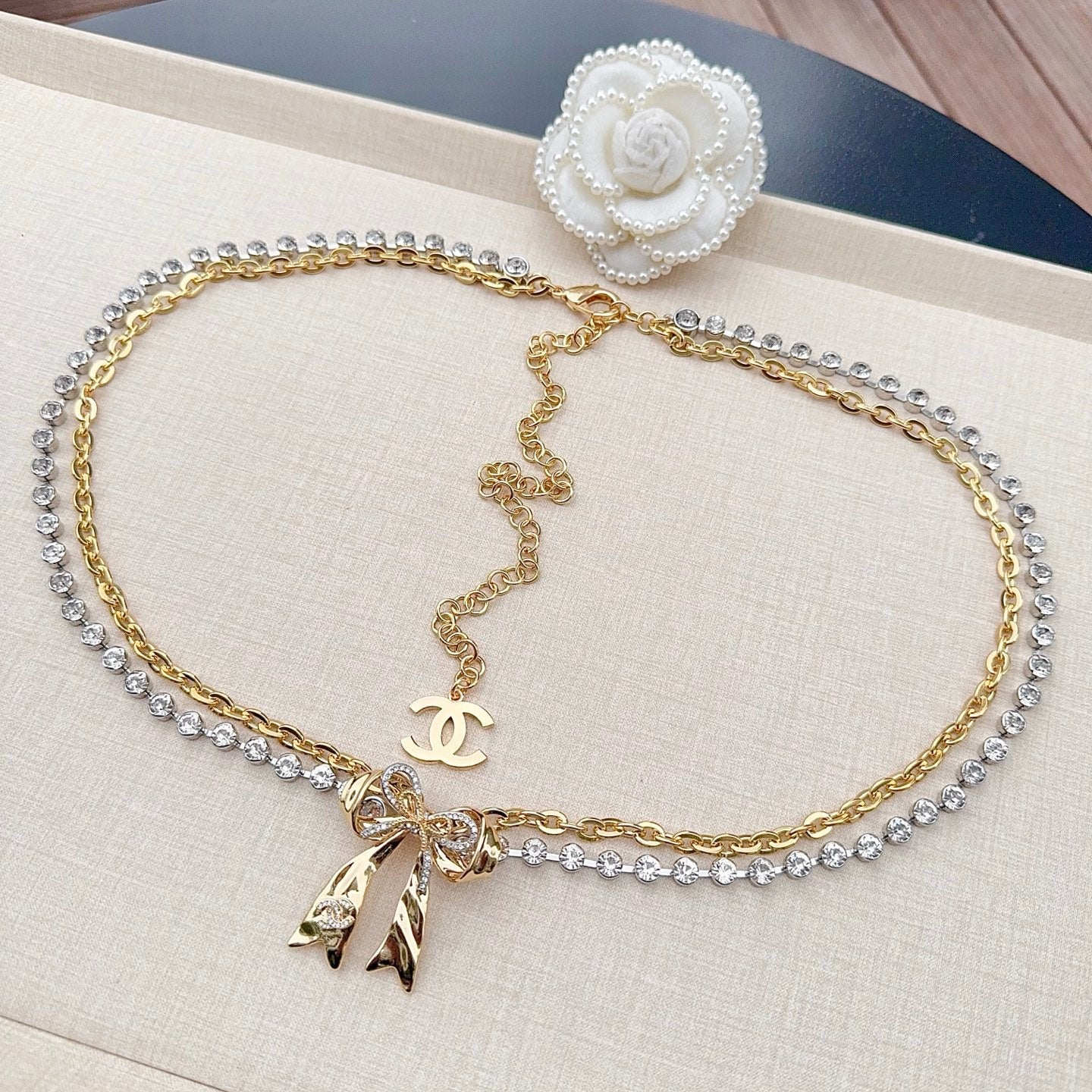 Chanel 2026 Bow Charm Chain Belt 201306
