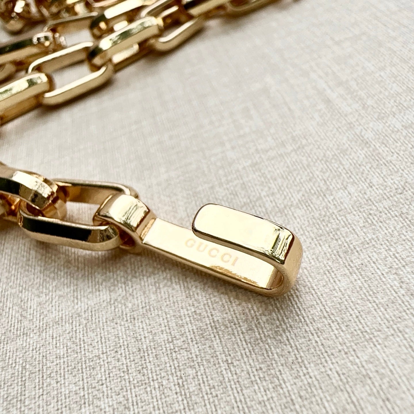 Gucci 2026 Double G Charm Belt Gold 204543