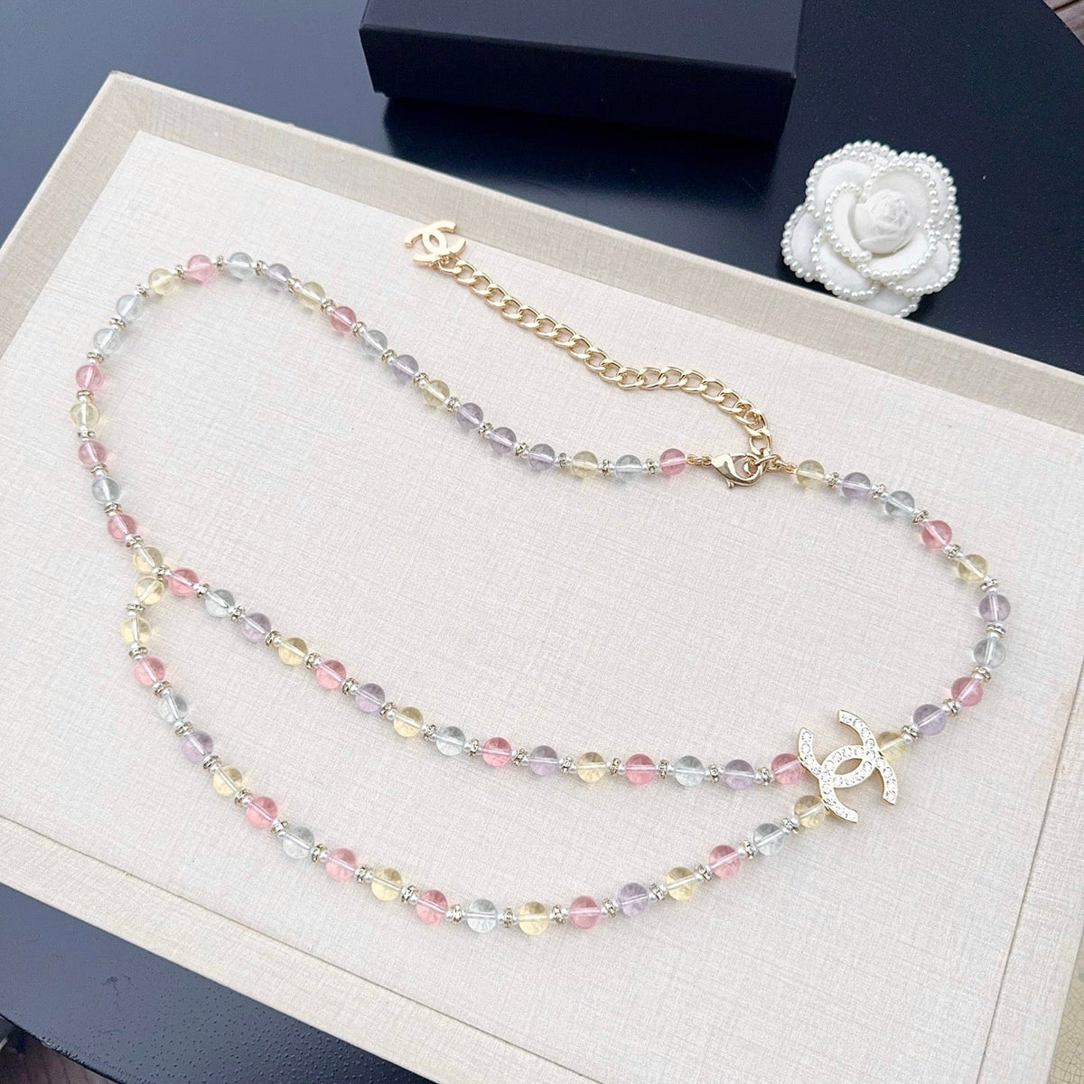 Chanel 2026 Crystal Beads Paired Waist Chain Belt 205833