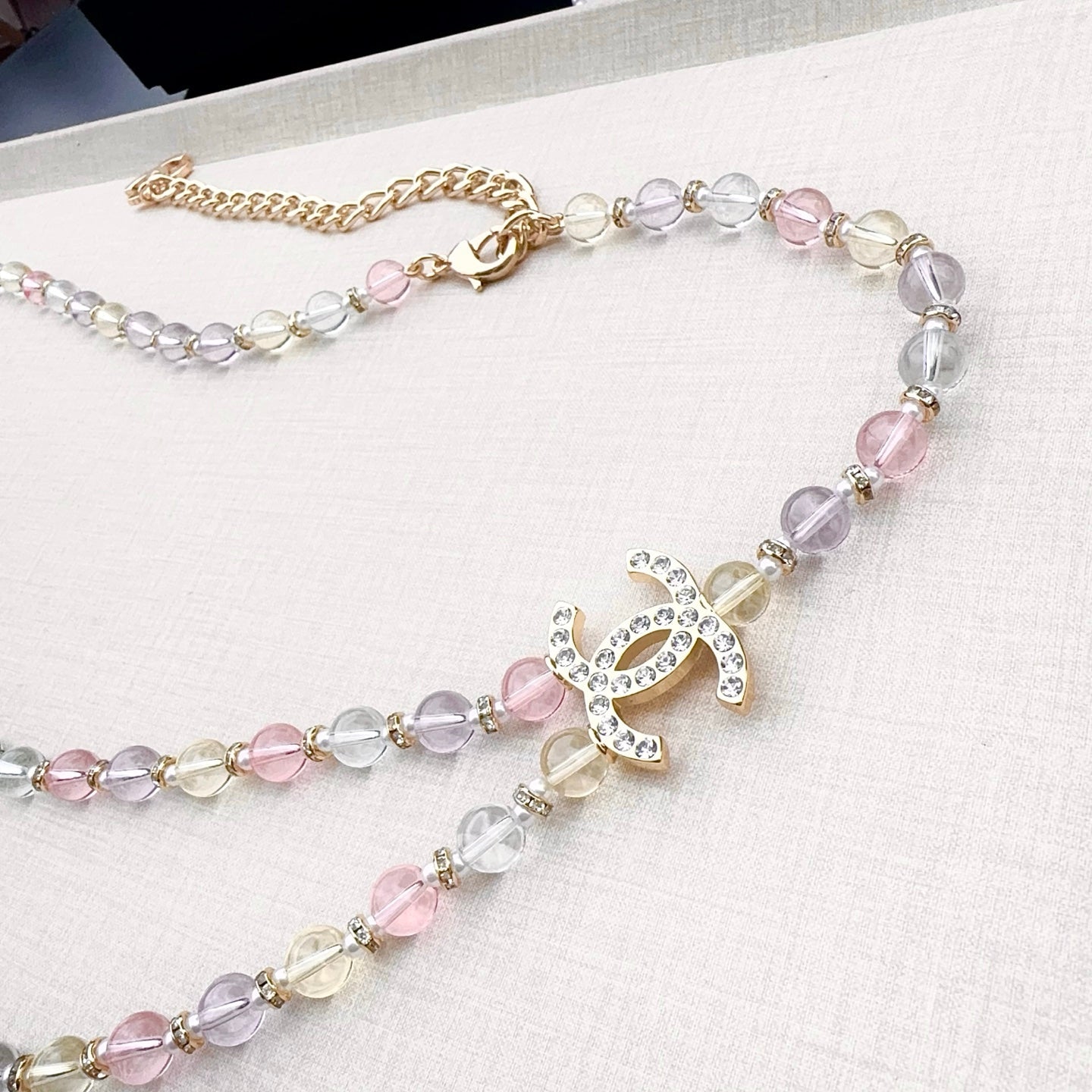 Chanel 2026 Crystal Beads Paired Waist Chain Belt 205833
