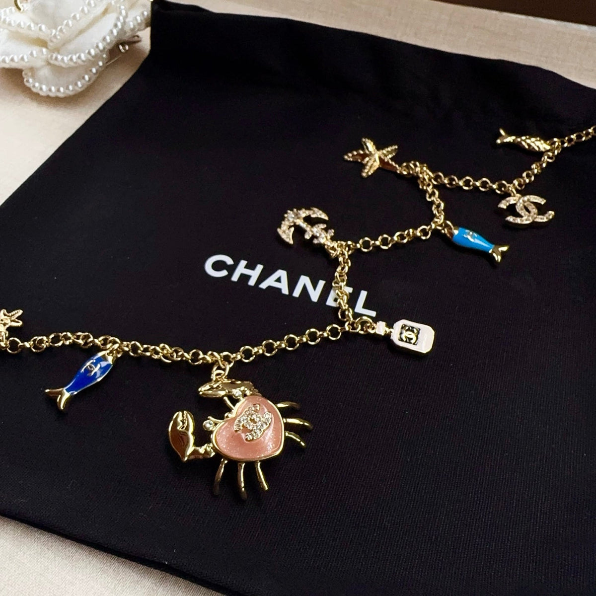 Chanel 2026 Ocean-Themed Charm Chain Belt 207163