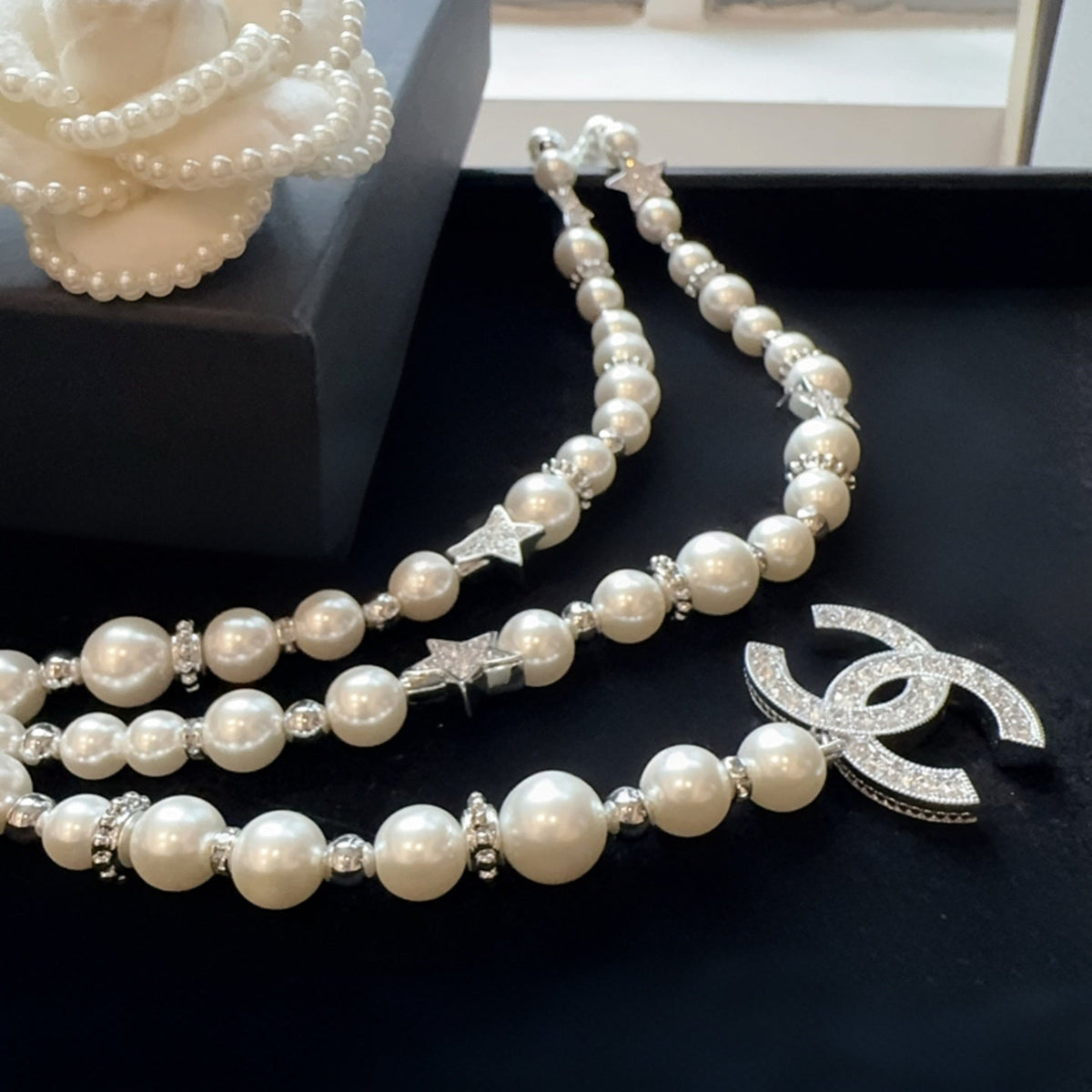 Chanel 2026 Pearl Star Charm Chain Belt 212351
