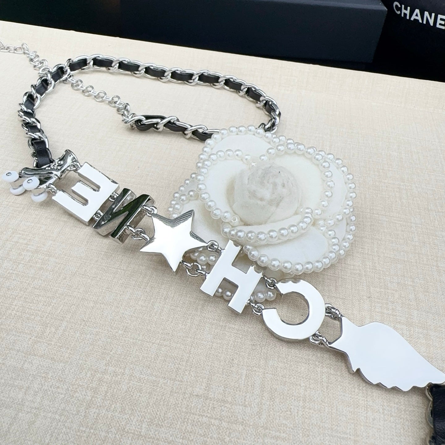 Chanel 2026 Crystal CC Logo Chain Belt 212349