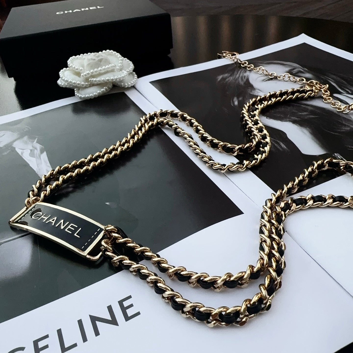 Chanel 2026 CC Logo Plaque Waist Belt 213244