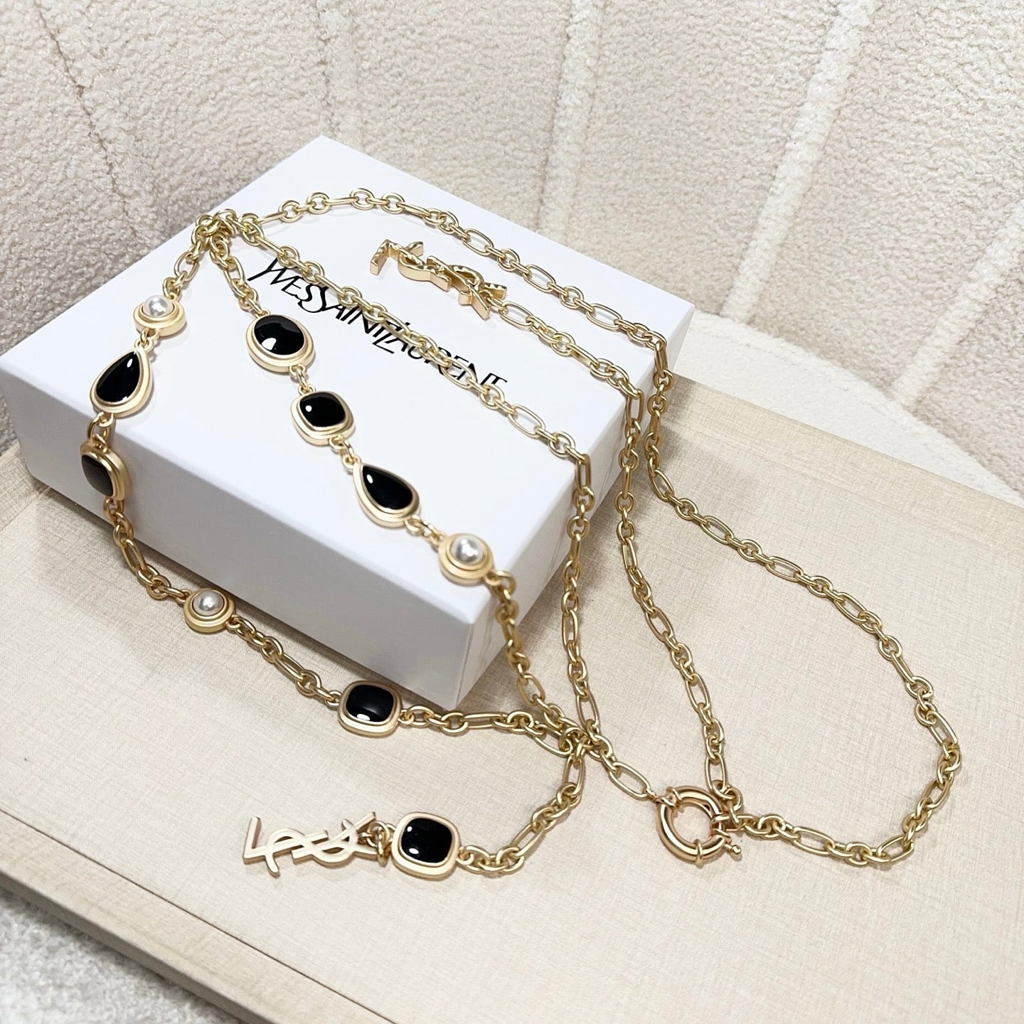 Saint Laurent 2026 Cassandre Chain Belt 215110