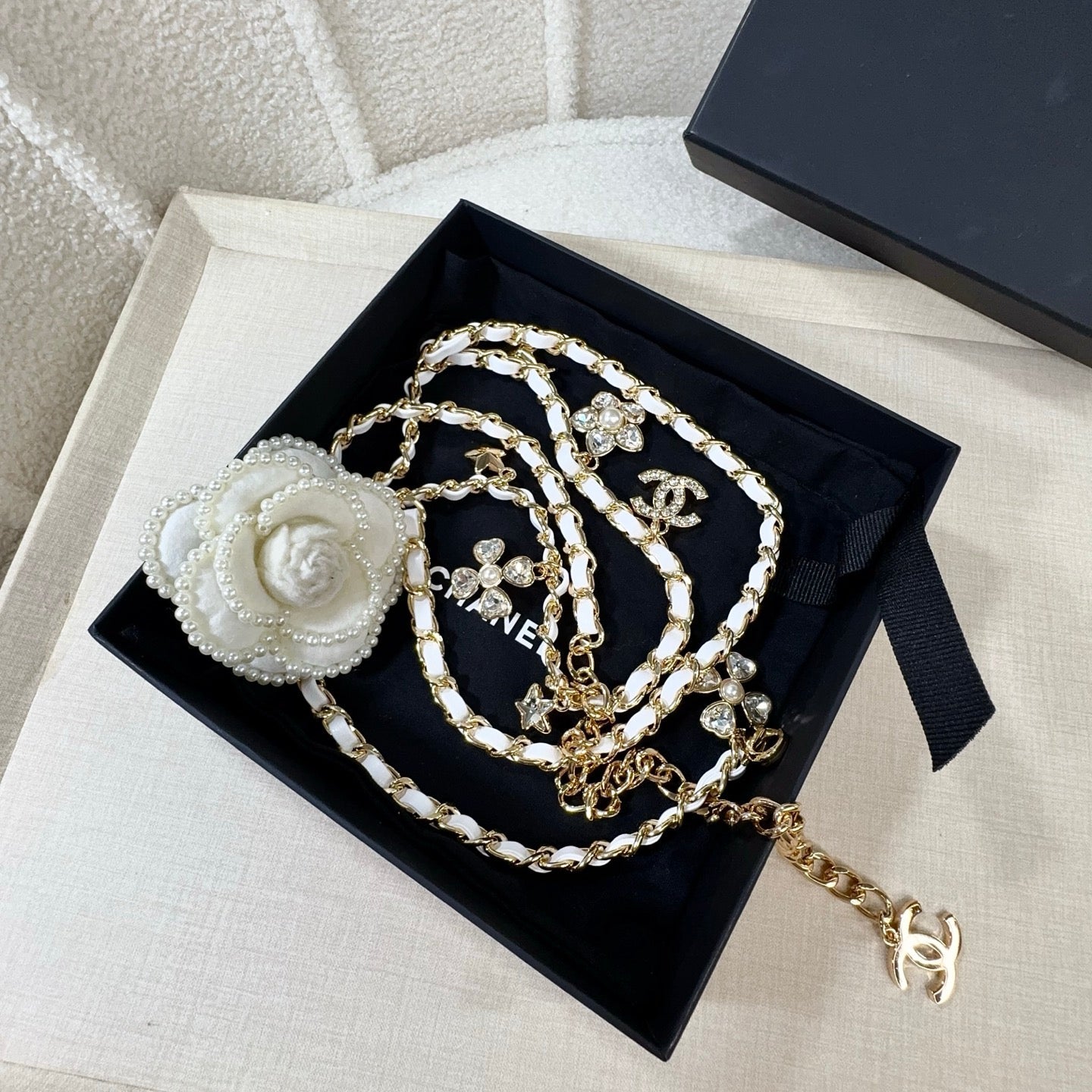 Chanel 2026 Floral Charm Chain Belt 215731