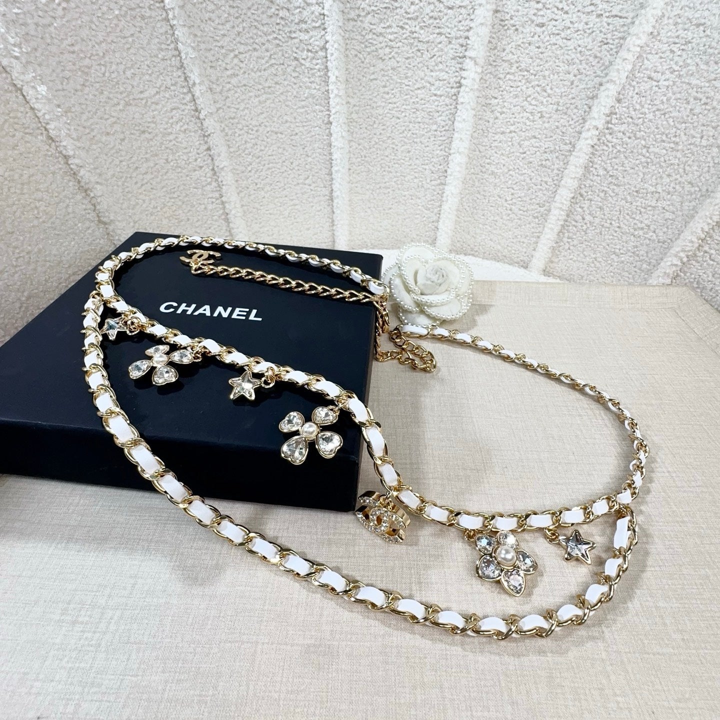 Chanel 2026 Floral Charm Chain Belt 215731