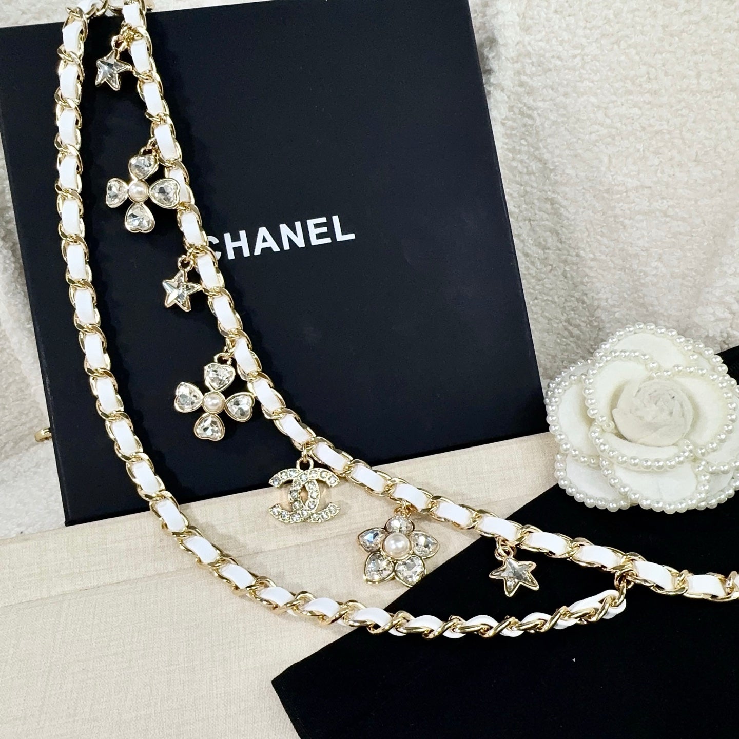 Chanel 2026 Floral Charm Chain Belt 215731