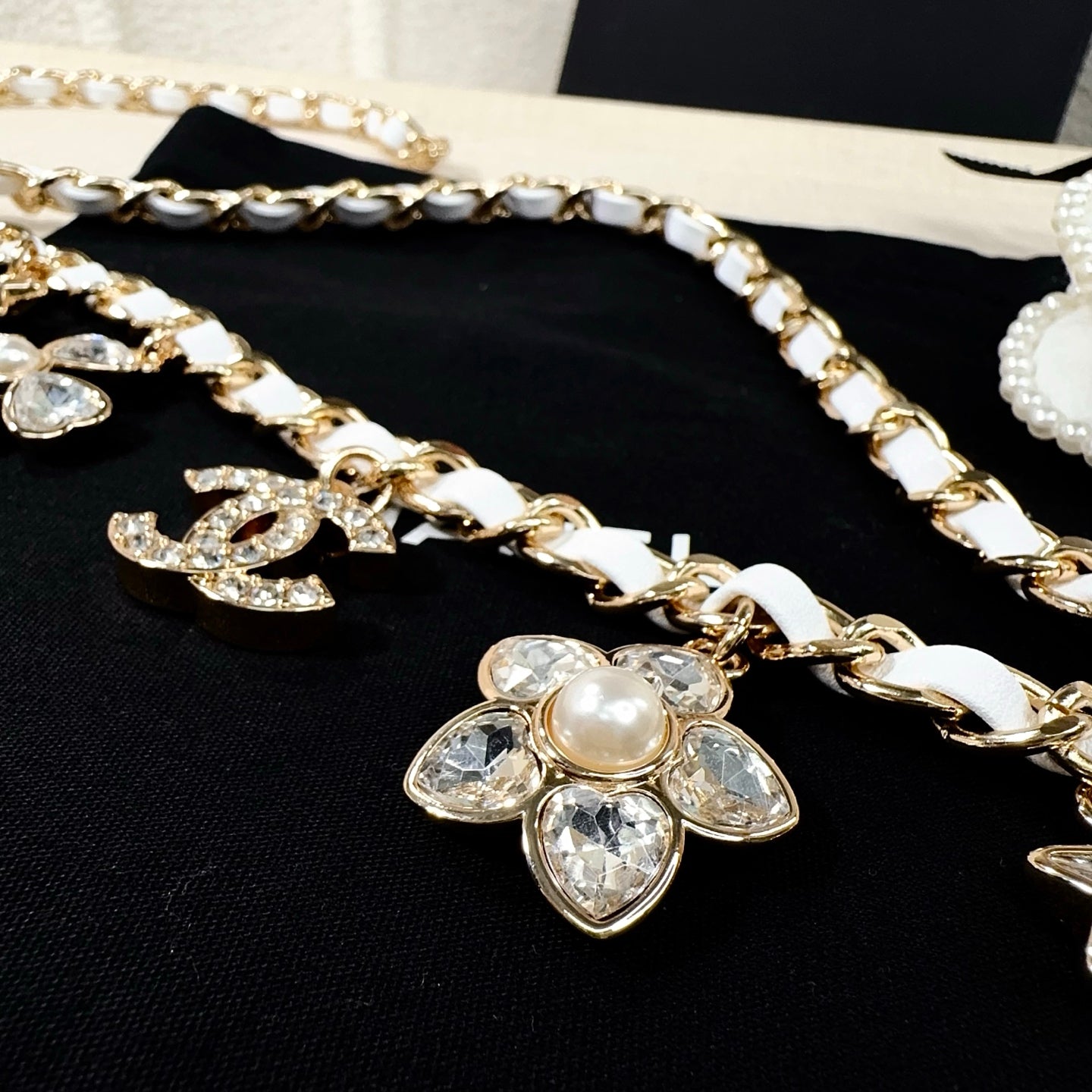 Chanel 2026 Floral Charm Chain Belt 215731