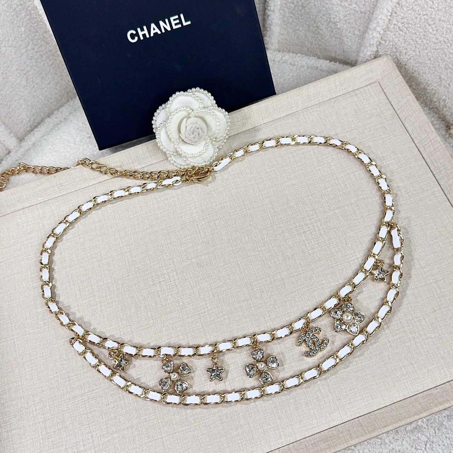Chanel 2026 Floral Charm Chain Belt 215731