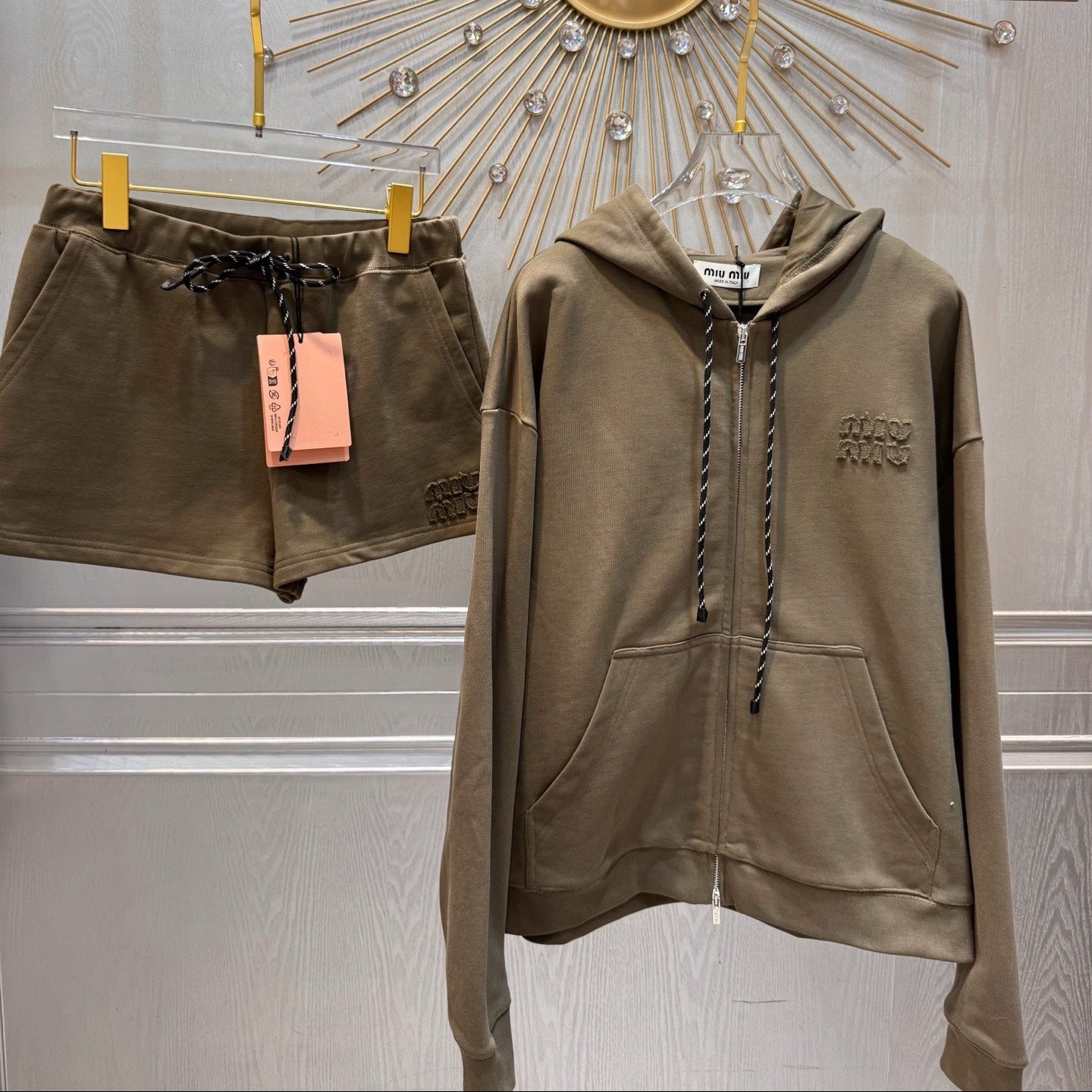 Miumiu 2026 Set Brown Cotton