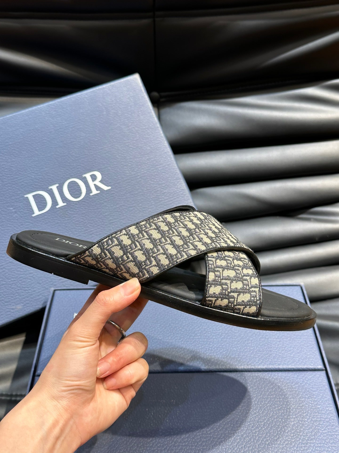 CD ALIAS SANDAL JUNIPER AND BEIGE JACQUARD