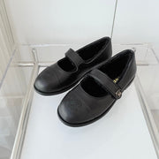 CC 25 Ballet Flats Black Cowhide 411488
