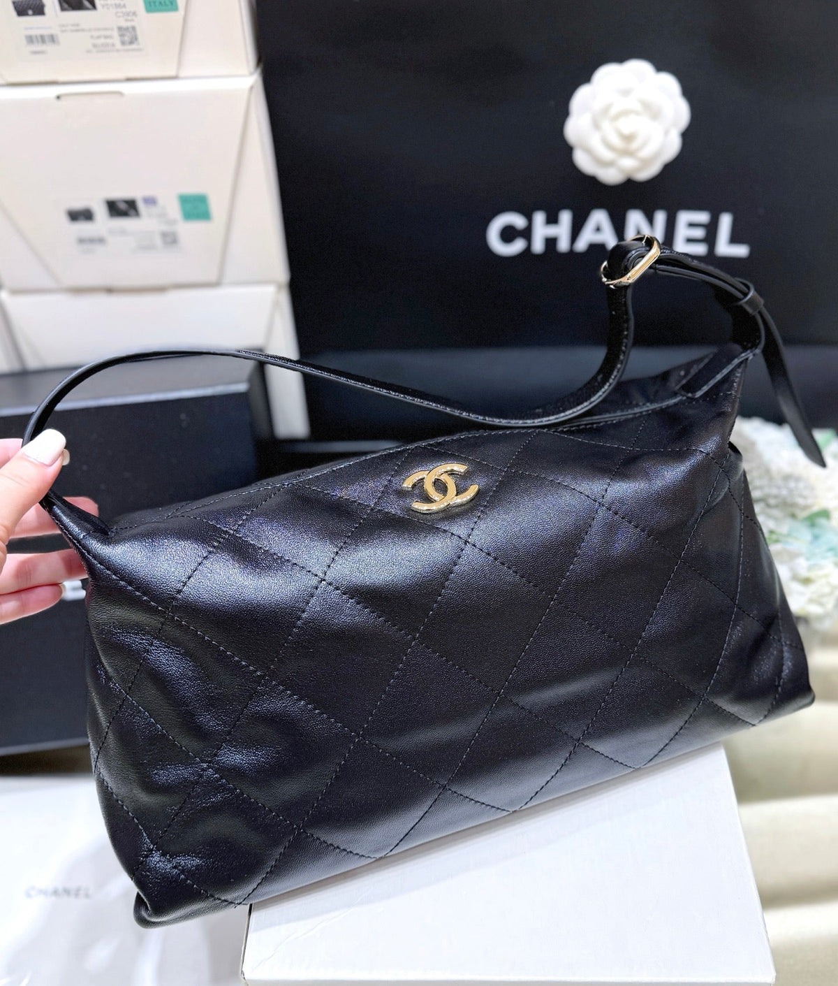 Chanel 2026 Bag 35cm Black Lambskin 290108