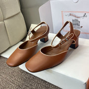 HM 25 Kleo Slingback 6cm Brown Calfskin 372951