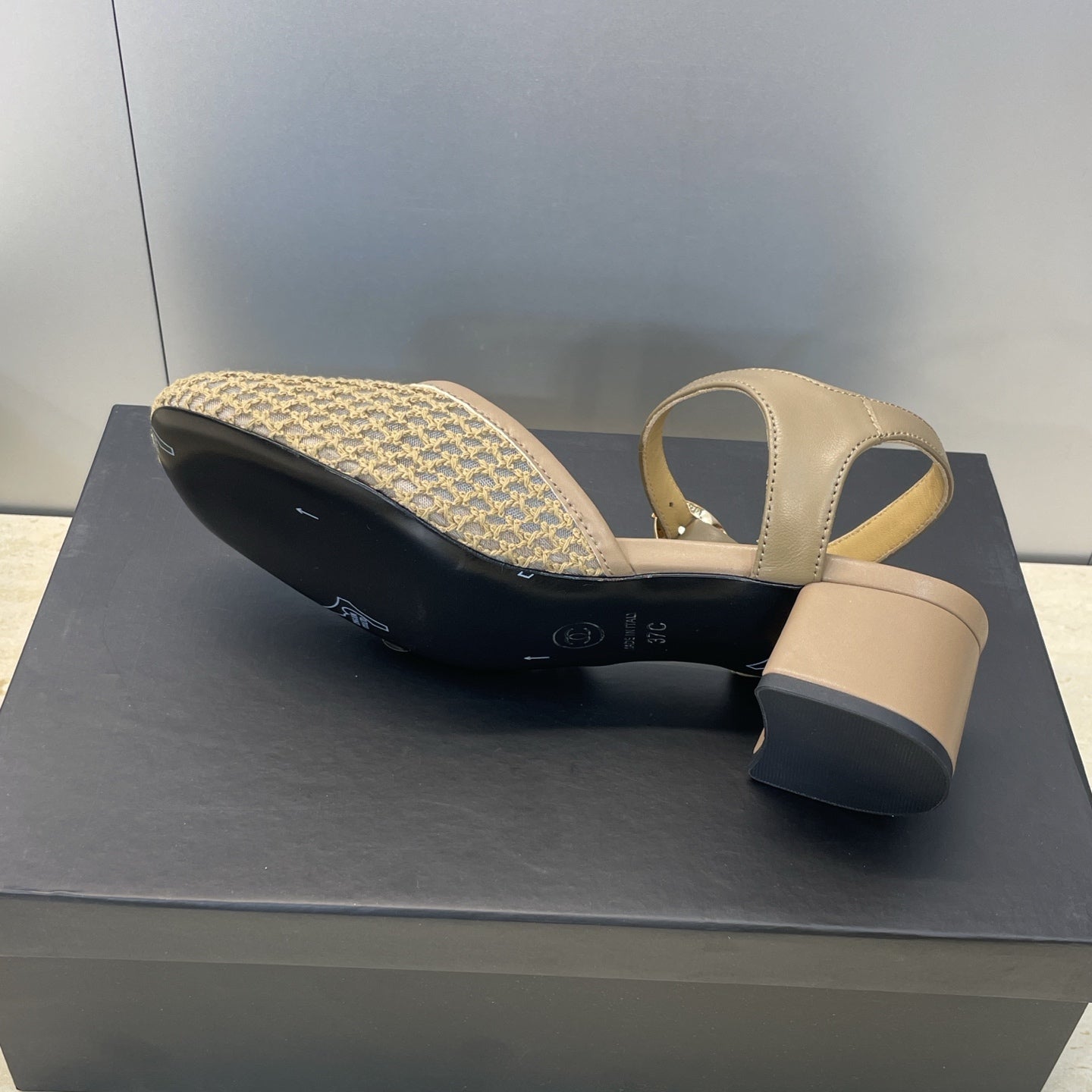 CC 26 Slingback Pump 45mm Beige Mesh Sheepskin 607481