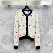 Celine 25 Cardigan White Wool 300938