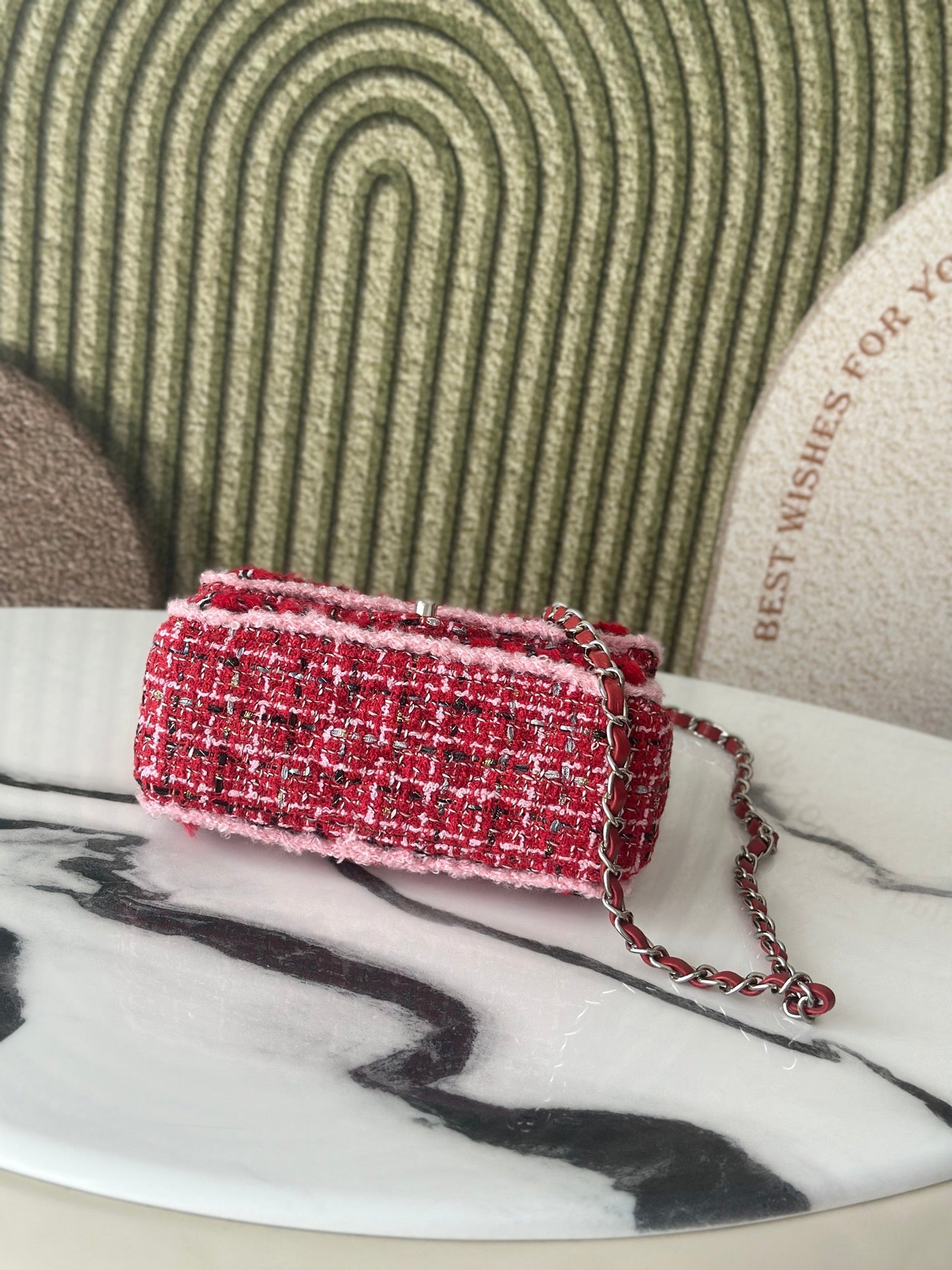 Chanel 2026 Mini Flap Bag Tweed Denim Leather