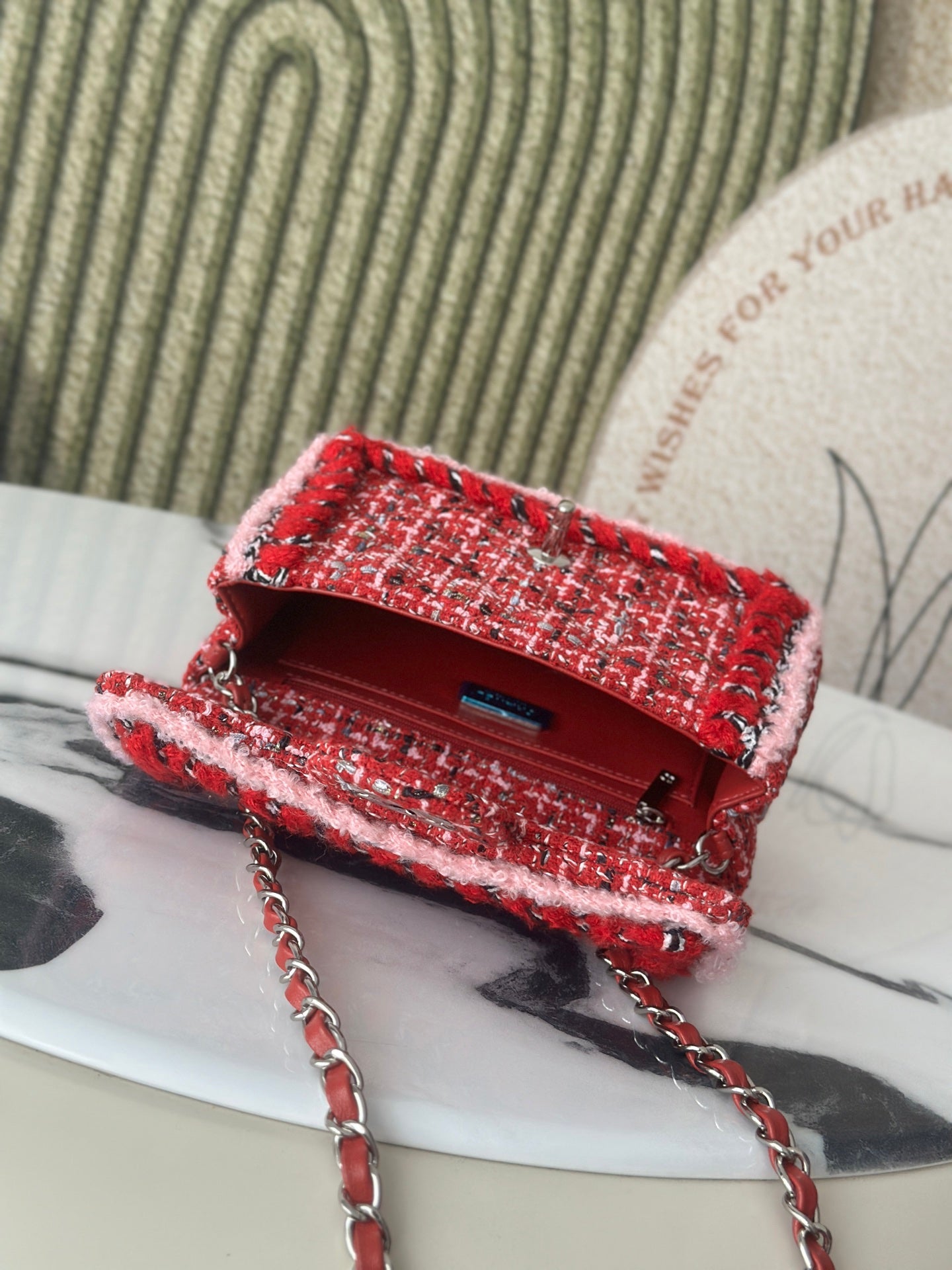 Chanel 2026 Mini Flap Bag Tweed Denim Leather