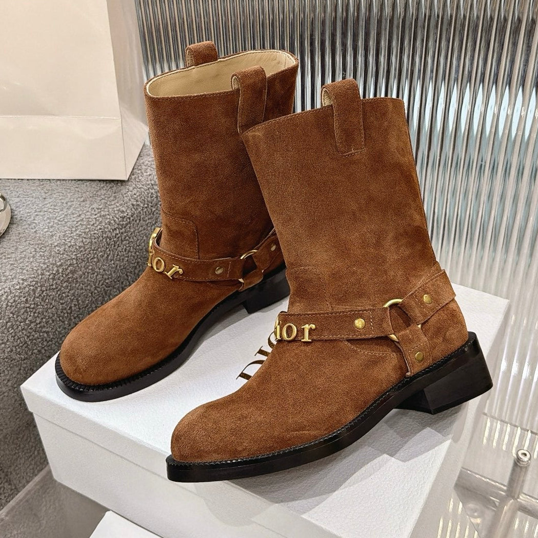 Dior 2026 Bolt Ankle Boot 35mm Suede Calfskin 927513