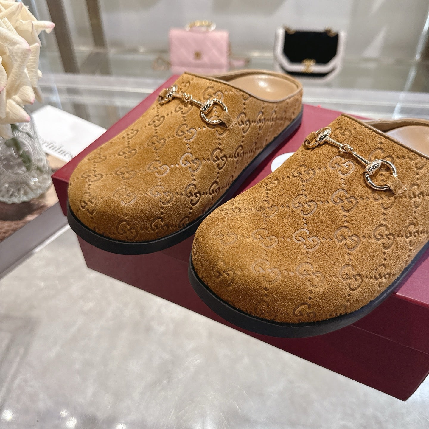 Gucci 2026 Horsebit Mule Camel Brown Suede Cowhide 849784