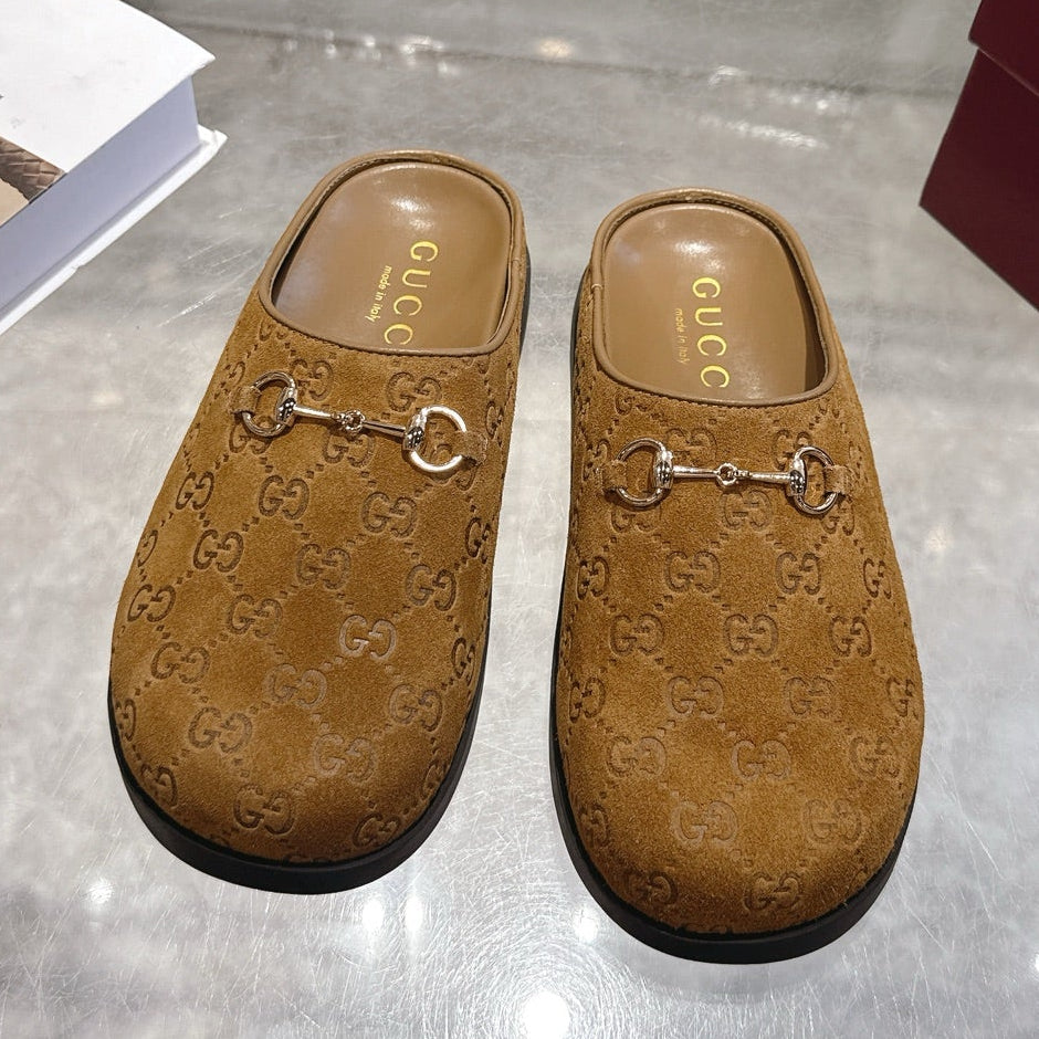 Gucci 2026 Horsebit Mule Camel Brown Suede Cowhide 849784