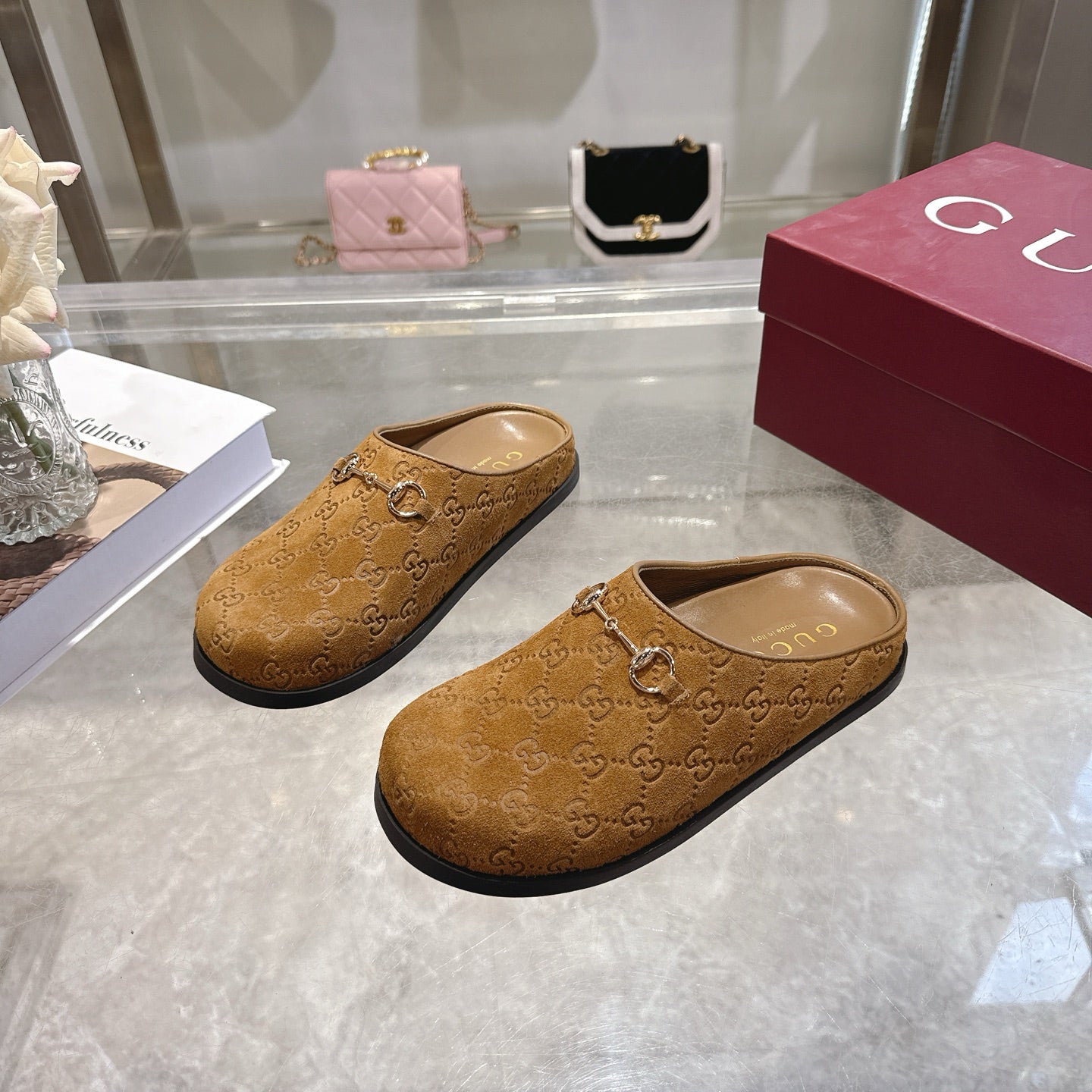 Gucci 2026 Horsebit Mule Camel Brown Suede Cowhide 849784