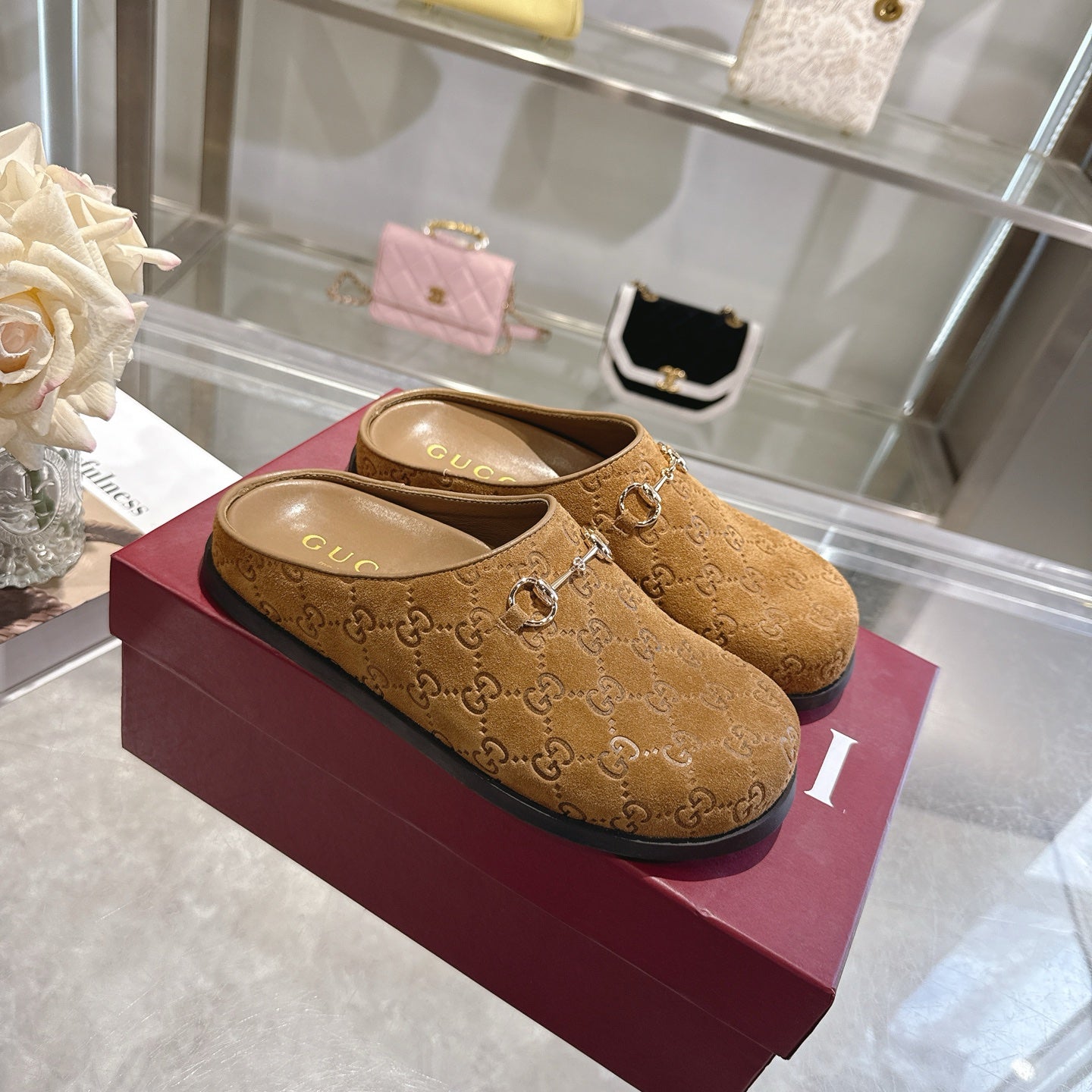 Gucci 2026 Horsebit Mule Camel Brown Suede Cowhide 849784
