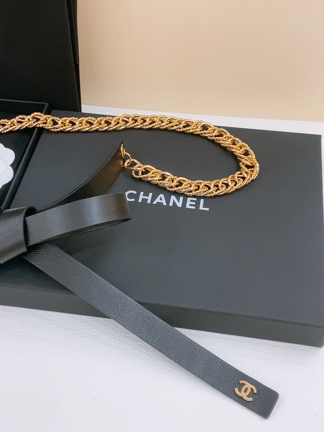 Chanel 2026 Spiral Bow Waist Chain Belt