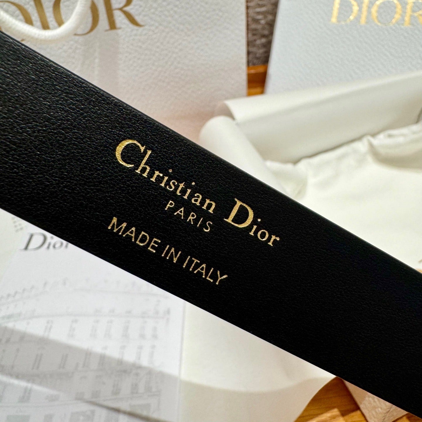 Dior 2026Reversible Saddle Belt 2.5cm Smooth Calfskin