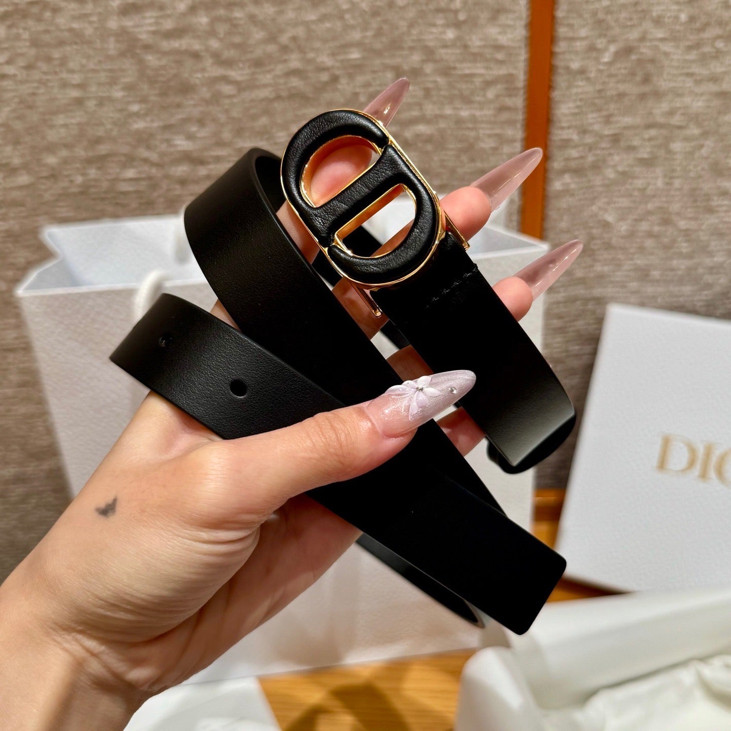 Dior 2026Reversible Saddle Belt 2.5cm Smooth Calfskin