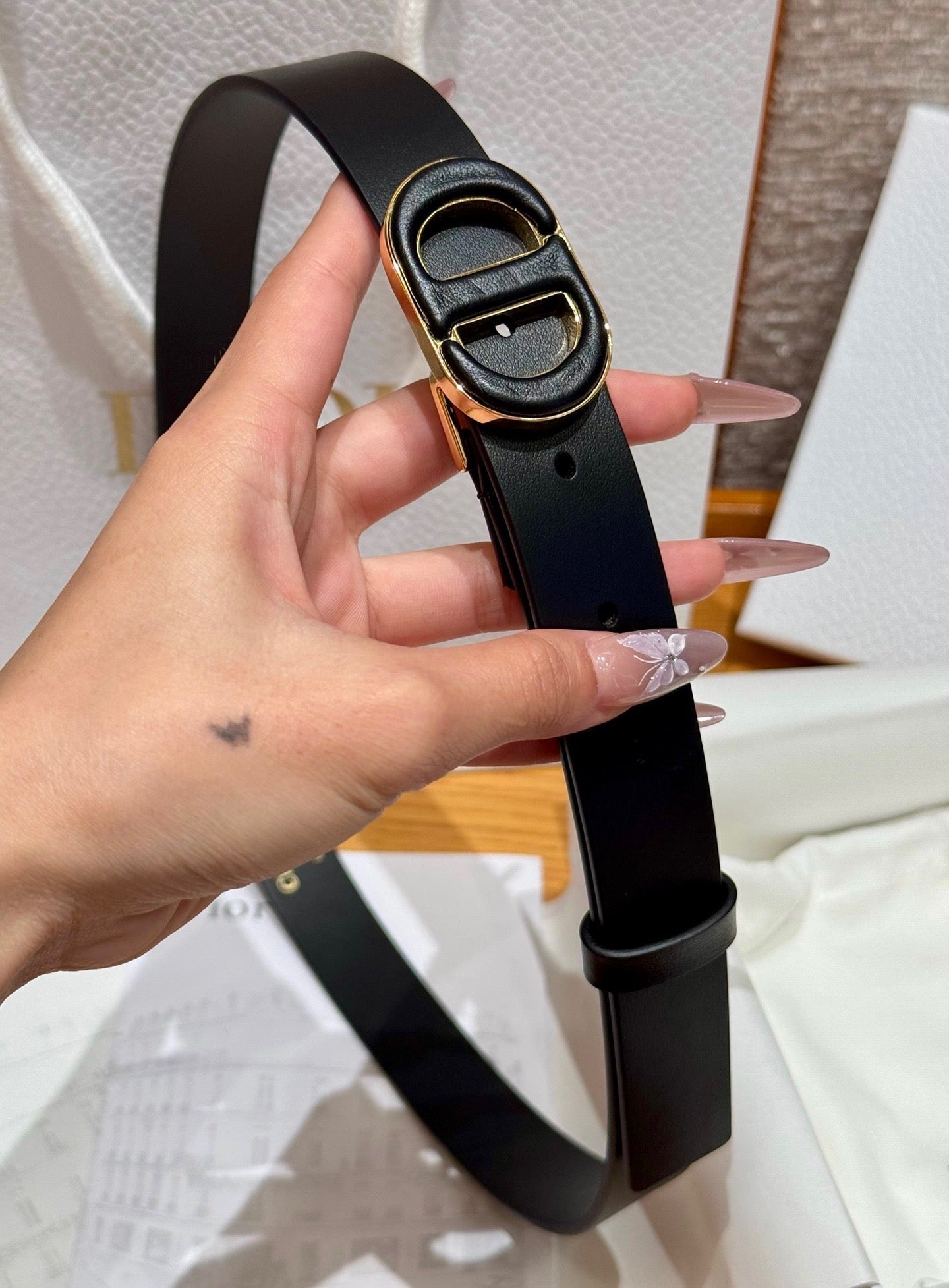 Dior 2026Reversible Saddle Belt 2.5cm Smooth Calfskin