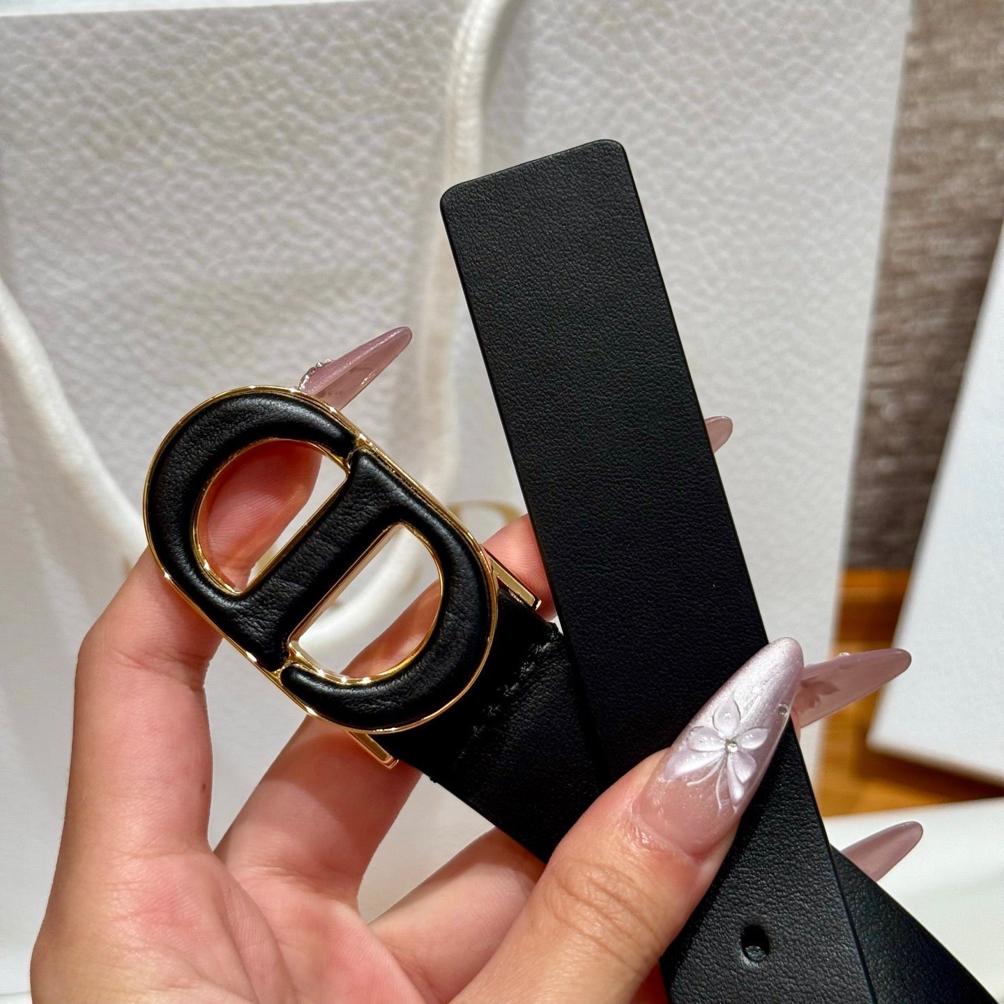 Dior 2026Reversible Saddle Belt 2.5cm Smooth Calfskin