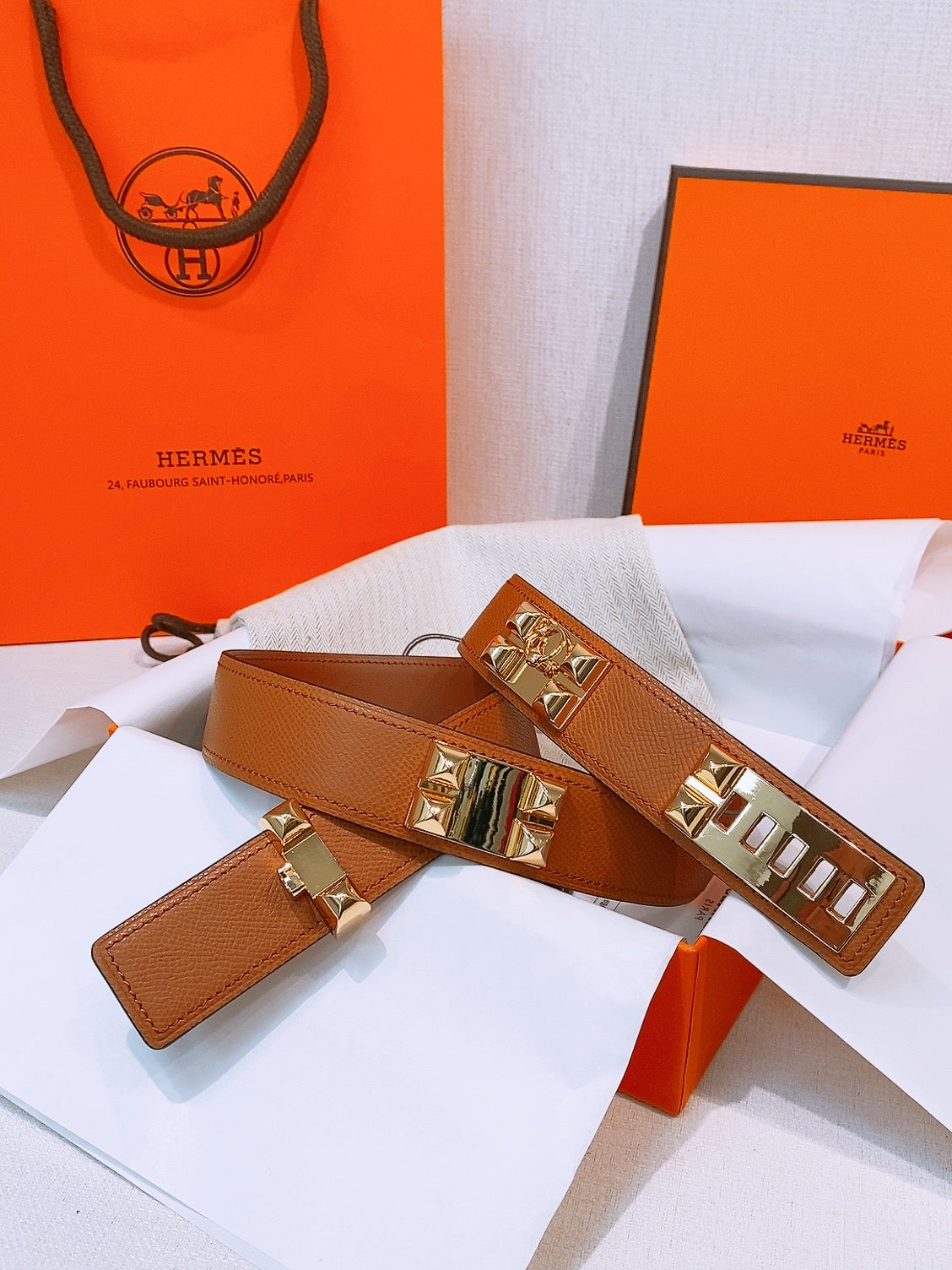 Hermes 2026 Collier De Chien Belt 32mm Leather
