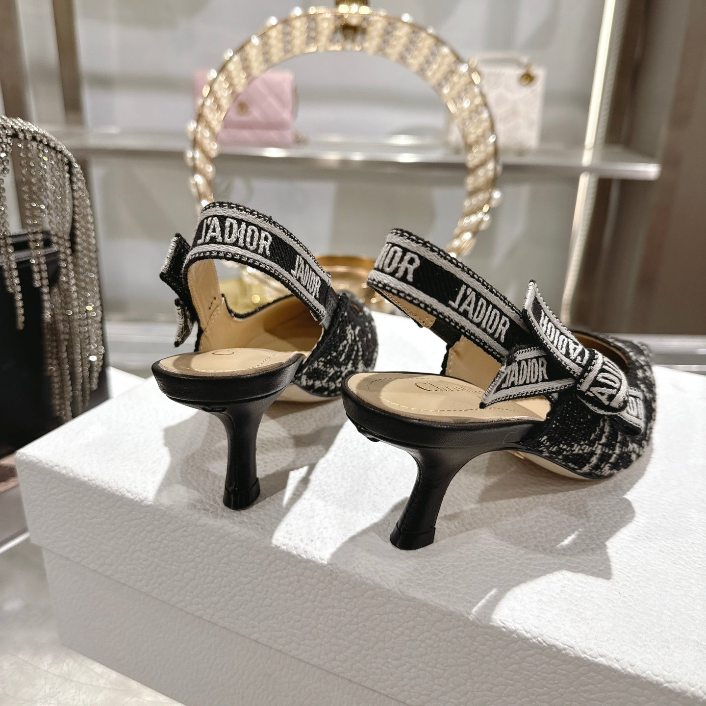 CD 26 Slingback 45mm Black Tweed 592237